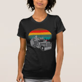  Trucker Retro Sunset T-shirt (Voorkant)