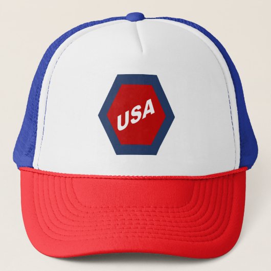 TRUCKER RODE BLANC USA SPORT PET (Voorkant)