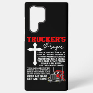 Trucker’s Gebed – Cross & Chrome Editie Samsung Galaxy Hoesje