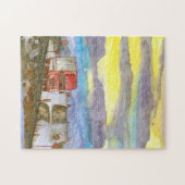 Trucker Semi Long Haul Truck Sunrise Legpuzzel (Horizontaal)