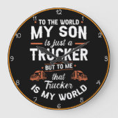 Trucker Son, mijn wereldklok Grote Klok (Voorkant)