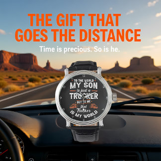 Trucker Son, My World Clock Horloge