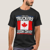 Trucker Support: ik sta voor Truckers Freedom Conv T-shirt (Voorkant)