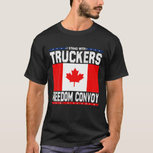 Trucker Support: ik sta voor Truckers Freedom Conv T-shirt