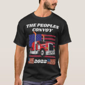 Trucker, The Peoples Convoy, America T-Shirt (Voorkant)