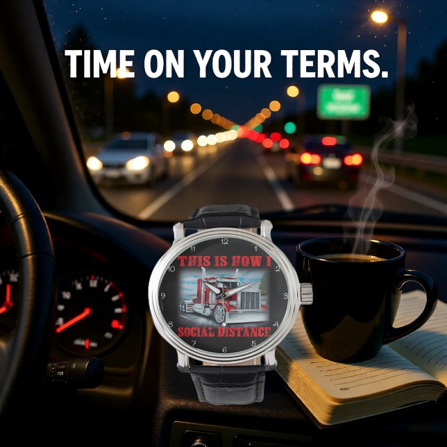 Trucker: This Is How I Social Distance Horloge (Creator heeft geüpload)