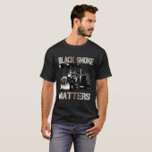 Trucker Trailer 18 Wheeler Smoke Matters T-shirt (Voorkant volledig)