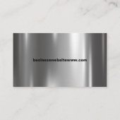 Trucker Transport Semi Trucking Metal Visitekaartje (Achterkant)