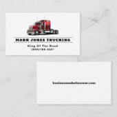 Trucker Transport Semi Trucking Visitekaartje (Voorkant / Achterkant)