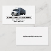 Trucker Transport Semi Trucking Visitekaartje (Voorkant / Achterkant)