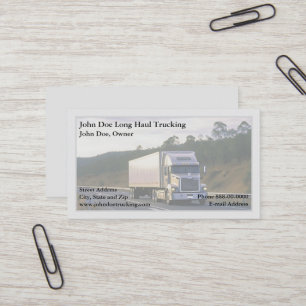 Trucker Transport Zakelijke Kaart Visitekaartje