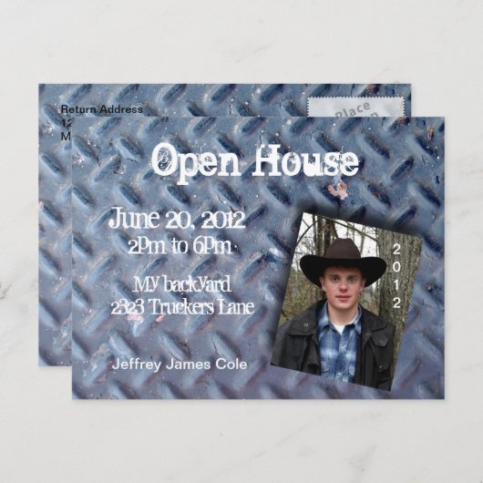 Trucker tread Open House Briefkaart (Voorkant / Achterkant)