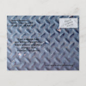 Trucker tread Open House Briefkaart (Achterkant)