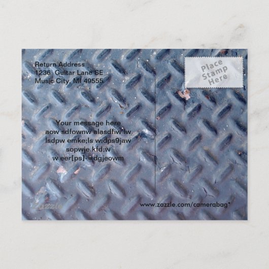 Trucker tread Open House Briefkaart (Achterkant)