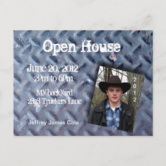 Trucker tread Open House Briefkaart (Voorkant)