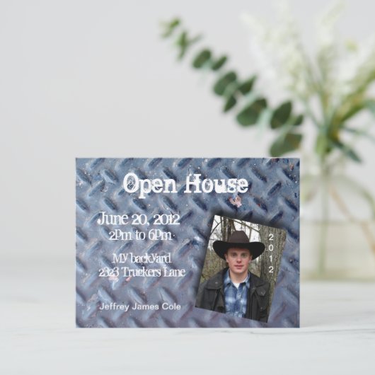 Trucker tread Open House Briefkaart (Staand voorkant)