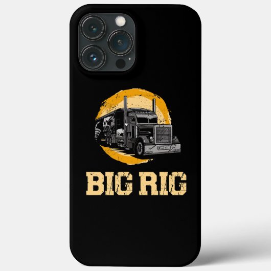 Trucker Truck Driver  Big Rig Case-Mate iPhone Case (Achterkant)