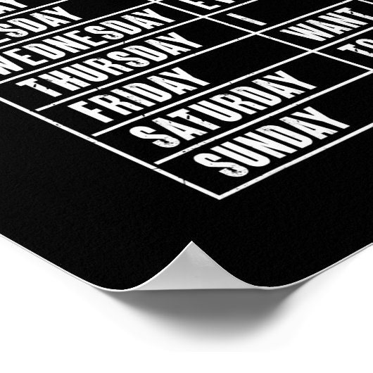 Trucker Truck Driver in ruste in ruste Poster (Hoek)