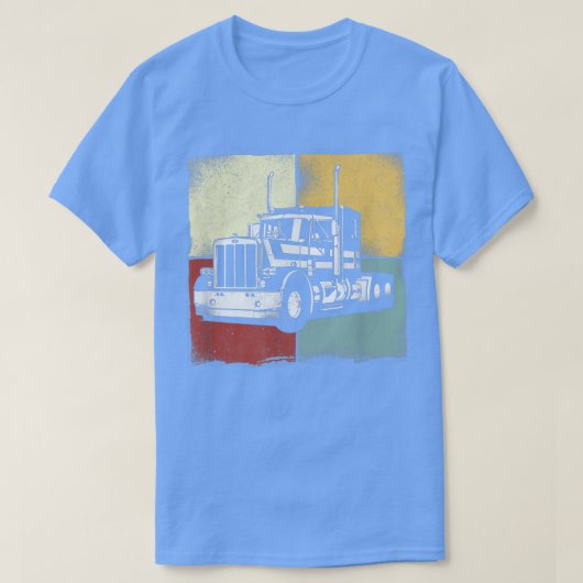 Trucker Truck Driver Retro T-shirt (Design voorkant)