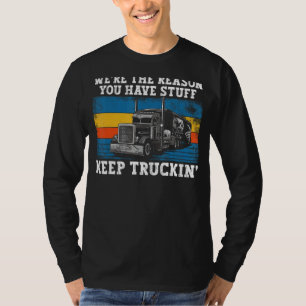Trucker Truck Driver Retro We zijn de Reaso T-shirt