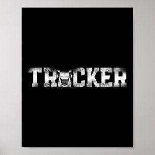 Trucker Truck Driver Trucker Poster