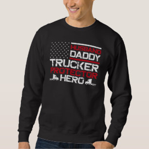 Trucker Truck Driver Vader Vader -Amerikaans U Trui