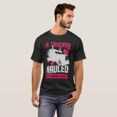 Trucker Truck Driver's Wife Vriendin Gift T-shirt (Voorkant volledig)