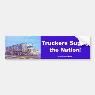 Trucker Truck Heavy Transport Bumpersticker #Gift
