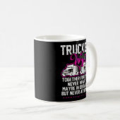 Trucker Trucker Wife samen met Forever Koffiemok (Voorkant rechts)