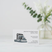 Trucker Trucking Business Card Visitekaartje (Staand voorkant)