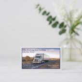 Trucker Trucking Business Card Visitekaartje (Staand voorkant)