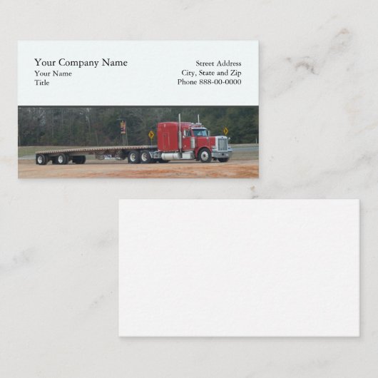 Trucker Trucking Visitekaartje (Voorkant / Achterkant)