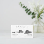 Trucker Trucking Visitekaartje (Staand voorkant)