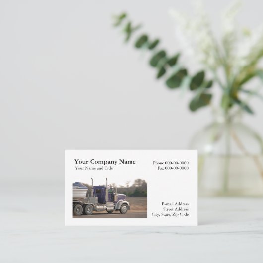 Trucker Trucking Visitekaartje (Staand voorkant)