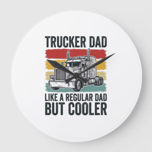 Trucker Vader Als een Gewone Vader Maar Koeler T-s Grote Klok