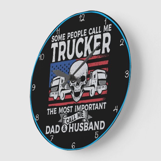 Trucker, vader, echtgenoot, Amerikaanse schedel Grote Klok (Hoek)
