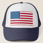 Trucker van de Amerikaanse vlag Trucker Pet (Voorkant)
