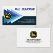 Trucker voor driehoekslogistiek doorsturen visitekaartje (Voorkant / Achterkant)