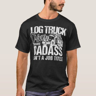 Trucker voor registratie van vrachtwagenchauffeur t-shirt
