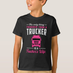 Trucker Vrouw Liefde Truck Truckers Vrouw Grappig T-shirt