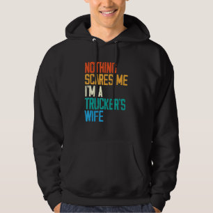Trucker Vrouw Man Vrachtwagenchauffeur Vrachtwagen Hoodie