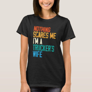 Trucker Vrouw Man Vrachtwagenchauffeur Vrachtwagen T-shirt