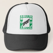 Trucker White Black ABUJA SPORT Trucker Pet (Voorkant)
