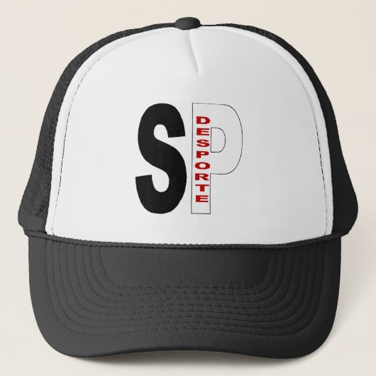 Trucker White/Black SAO PAULO DESPORTE Pet (Voorkant)