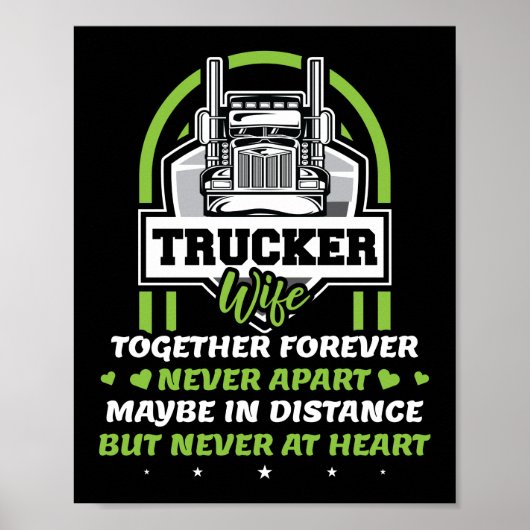 Trucker Wife samen met Forever Truck Driver Poster (Voorkant)