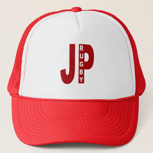 Trucker Witte Rood JAPAN RUGBY Trucker Pet (Voorkant)
