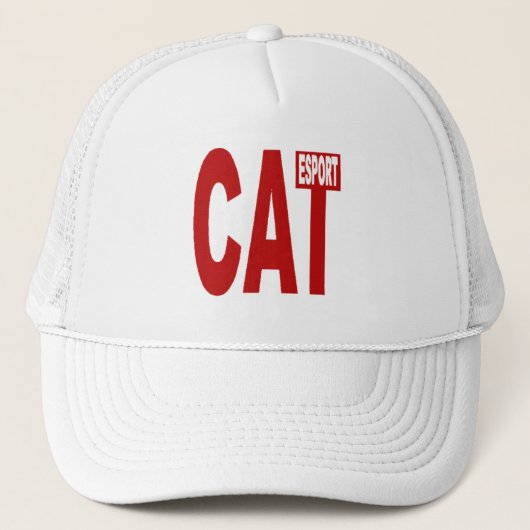 Truckerpet cap wit Design CATALUNA ESPORT Trucker Pet (Voorkant)