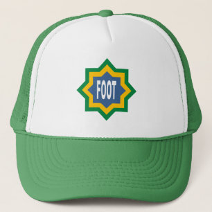 Truckerpet witte/groene VOETBAL Trucker Pet