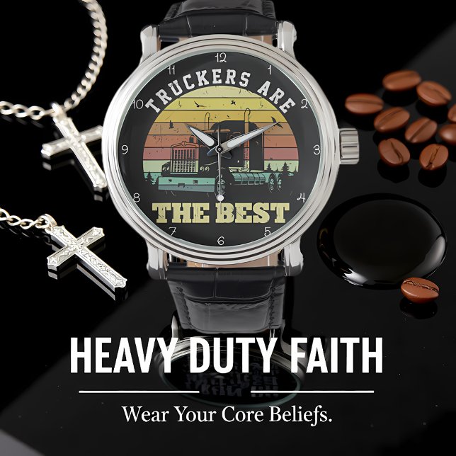 Truckers Are The Best Sunset Horloge (Creator heeft geüpload)