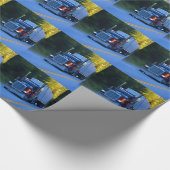 Truckers, Big Rig Cargo Truck Art Cadeaupapier (Hoek)